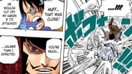 Luffy and Mihawk in One Piece chapter 561 (Image via Shueisha)